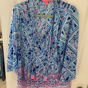 Lilly Pulitzer flowy top XL